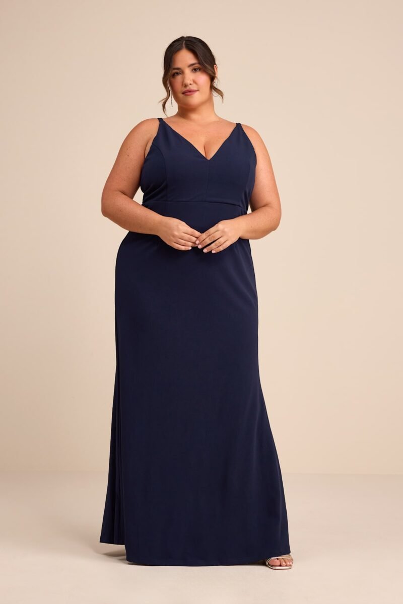Melora Navy Blue Sleeveless Maxi Dress